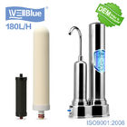 Household Ceramic Countertop Water Filter With Stainless Steel Faucet