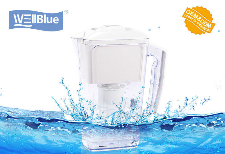BPA Free Plastic 2.5L Alkaline Water Filter Pitcher With 1PC Replacement Filter